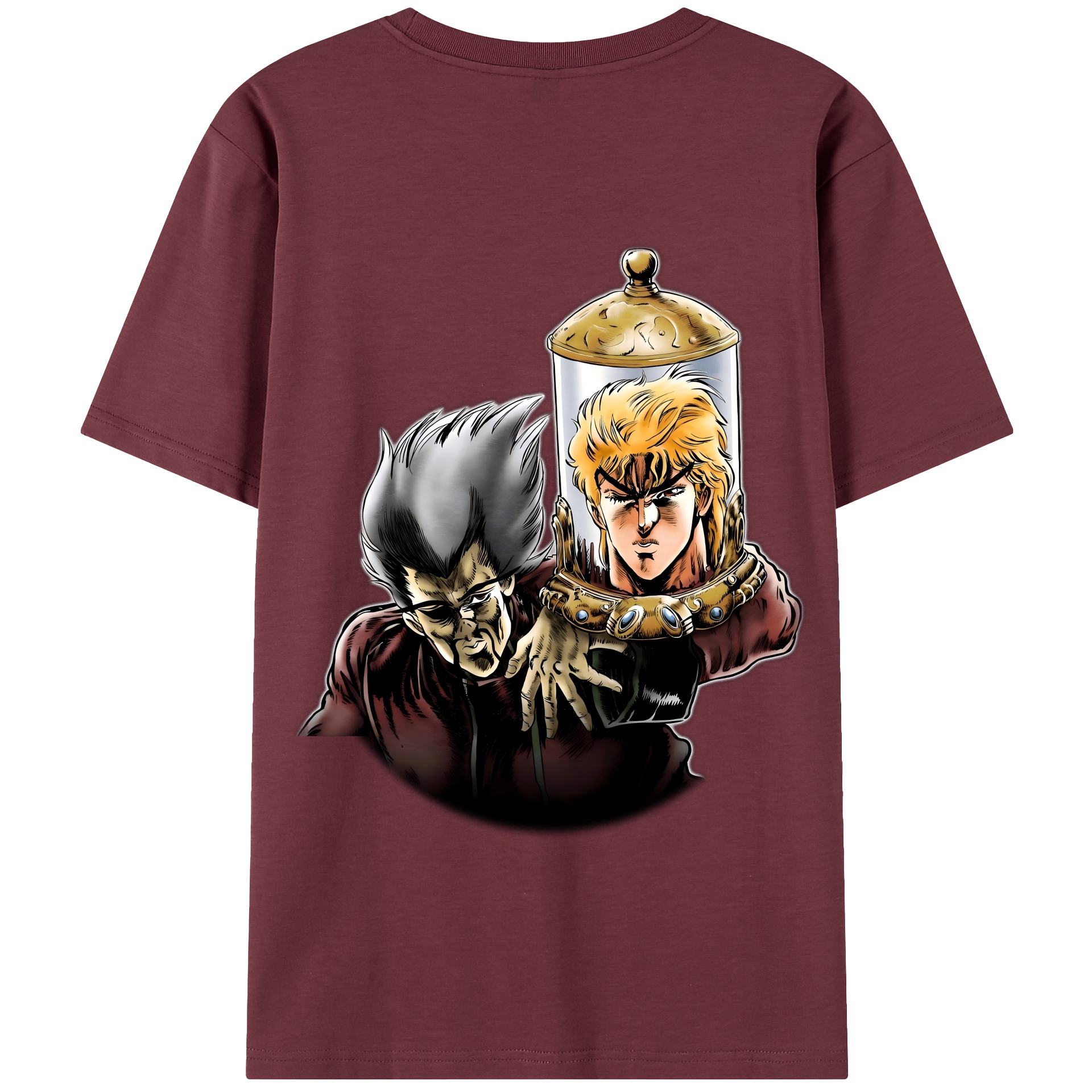 （画像用） ジョジョの奇妙な冒険 ディオ?ブランドー JoJo's Bizarre Adventure Dio Brando 綿100％半袖Tシャツ（背面プリント）